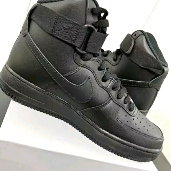 Nike Air Force 1 '07 Mid Triple Black Size 7.5 Brand New In Box Women's... - Picture 5 of 13